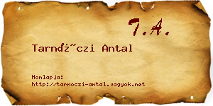 Tarnóczi Antal névjegykártya